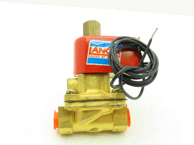 Skinner Lancer 2LB1H180 Brass Solenoid Valve 2-Way NO 24VDC 50 PSI 3/8" NPT
