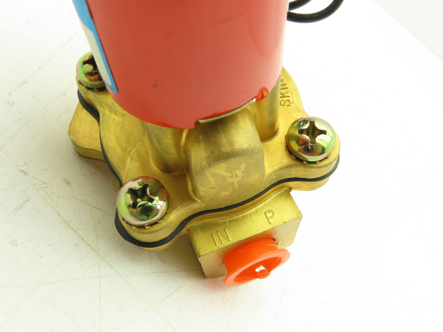 Skinner Lancer 2LB1H180 Brass Solenoid Valve 2-Way NO 24VDC 50 PSI 3/8" NPT