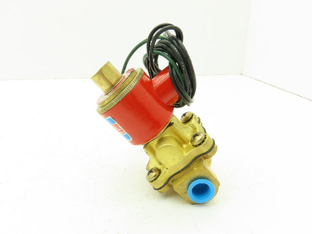 Skinner Lancer 4LB1HB3125N Brass Solenoid Valve 2-Way NO 24VDC 125 PSI 3/8" NPT