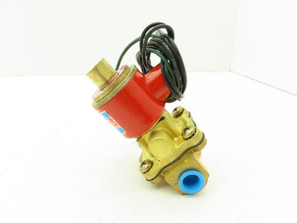 Skinner Lancer 4LB1HB3125N Brass Solenoid Valve 2-Way NO 24VDC 125 PSI 3/8" NPT