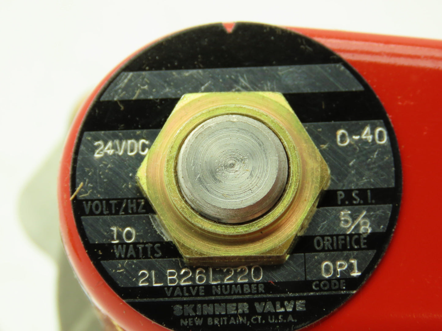 Skinner Lancer 2LB26L220 Stainless Solenoid Valve 2-Way NC 24VDC 40 PSI 1/2" NPT