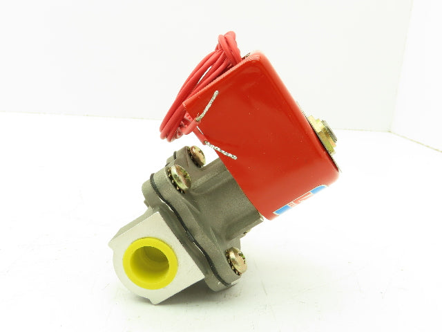 Skinner Lancer 2LB26L220 Stainless Solenoid Valve 2-Way NC 24VDC 40 PSI 1/2" NPT