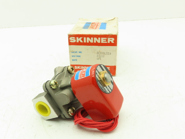 Skinner Lancer 2LB26L220 Stainless Solenoid Valve 2-Way NC 24VDC 40 PSI 1/2" NPT