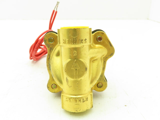 Skinner Lancer 2LB26LB4041 Brass Solenoid Valve 2-Way NC 12VDC 40 PSI 1/2" NPT