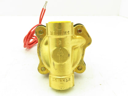Skinner Lancer 2LB26LB4041 Brass Solenoid Valve 2-Way NC 12VDC 40 PSI 1/2" NPT