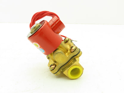 Skinner Lancer 2LB26LB4041 Brass Solenoid Valve 2-Way NC 12VDC 40 PSI 1/2" NPT