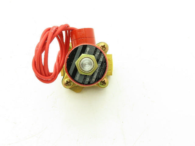 Skinner Lancer 2LB26LB4041 Brass Solenoid Valve 2-Way NC 12VDC 40 PSI 1/2" NPT