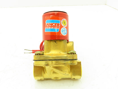 Skinner Lancer 2LB26LB4041 Brass Solenoid Valve 2-Way NC 12VDC 40 PSI 1/2" NPT