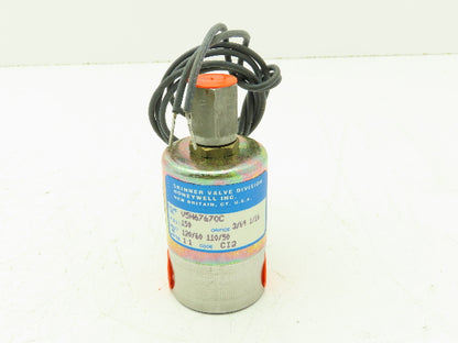 Honeywell Skinner V5H67670C Solenoid Valve 3-Way NC 120V 150 PSI 1/4" NPT