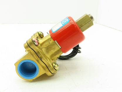 Honeywell Skinner 2LB1HBG5125 Brass Solenoid Valve 2-Way NO 120V 125PSI 3/4"NPT