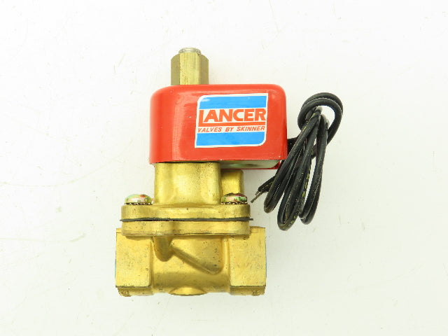 Honeywell Skinner 2LB1HBG5125 Brass Solenoid Valve 2-Way NO 120V 125PSI 3/4"NPT