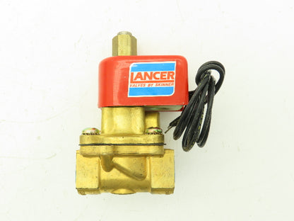 Honeywell Skinner 2LB1HBG5125 Brass Solenoid Valve 2-Way NO 120V 125PSI 3/4"NPT