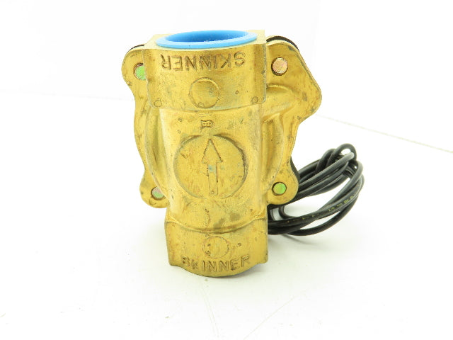 Honeywell Skinner 2LB1HBG5125 Brass Solenoid Valve 2-Way NO 120V 125PSI 3/4"NPT