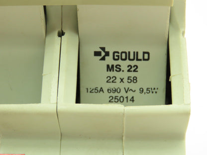 Gould MS.22  3-Pole Fuse Holder 125A 690V 22X58mm