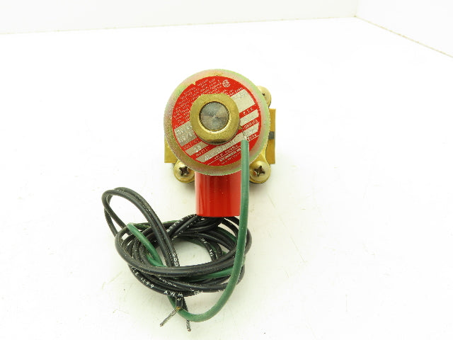 Skinner Lancer 4LB1HB5125 Brass Solenoid Valve 2-Way NO 120V 125 PSI 3/4" NPT