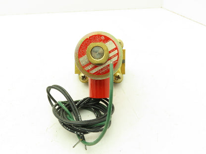 Skinner Lancer 4LB1HB5125 Brass Solenoid Valve 2-Way NO 120V 125 PSI 3/4" NPT