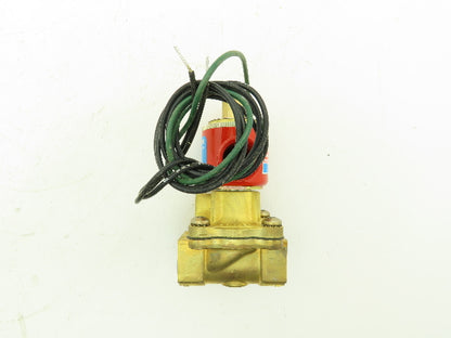 Skinner Lancer 4LB1HB5125 Brass Solenoid Valve 2-Way NO 120V 125 PSI 3/4" NPT