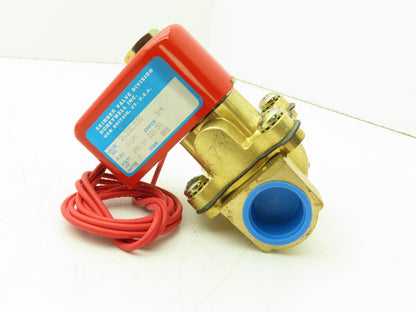 Honeywell Skinner 2LD2L330 Brass Solenoid Valve 2-Way NC 240V 100 PSI 3/4" NPT