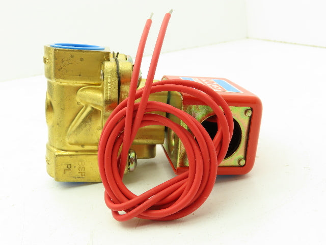 Honeywell Skinner 2LD2L330 Brass Solenoid Valve 2-Way NC 240V 100 PSI 3/4" NPT