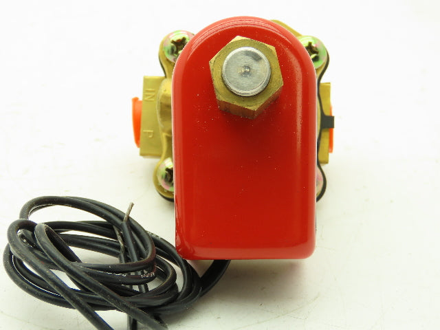 Honeywell Skinner 2LB1H180N Brass Solenoid Valve 2-Way NO 24VDC 50 PSI 3/8" NPT