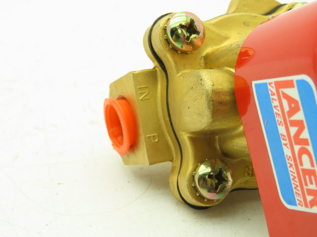 Honeywell Skinner 2LB1H180N Brass Solenoid Valve 2-Way NO 24VDC 50 PSI 3/8" NPT