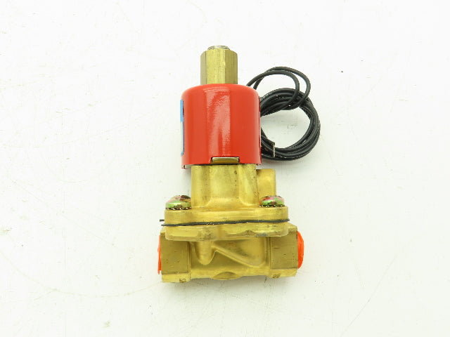 Honeywell Skinner 2LB1H180N Brass Solenoid Valve 2-Way NO 24VDC 50 PSI 3/8" NPT