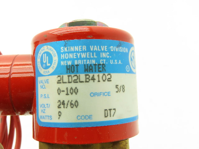 Skinner Lancer 2LD2LB4102 Brass Solenoid Valve 2-Way NC 24VAC 100 PSI 3/4" NPT