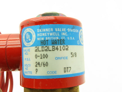Skinner Lancer 2LD2LB4102 Brass Solenoid Valve 2-Way NC 24VAC 100 PSI 3/4" NPT