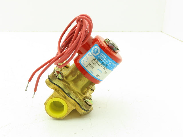 Skinner Lancer 2LD2LB4102 Brass Solenoid Valve 2-Way NC 24VAC 100 PSI 3/4" NPT