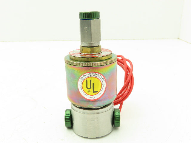 Honeywell Skinner X5L42520CT Solenoid Valve 3-Way NC 120V 75 PSI 1/4" NPT Oxygen