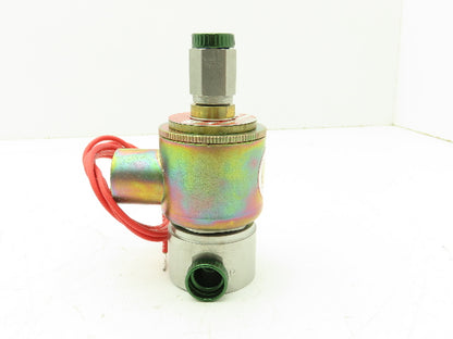 Honeywell Skinner X5L42520CT Solenoid Valve 3-Way NC 120V 75 PSI 1/4" NPT Oxygen