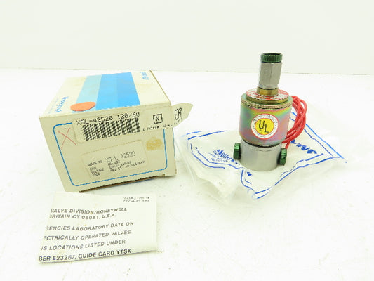 Honeywell Skinner X5L42520CT Solenoid Valve 3-Way NC 120V 75 PSI 1/4" NPT Oxygen