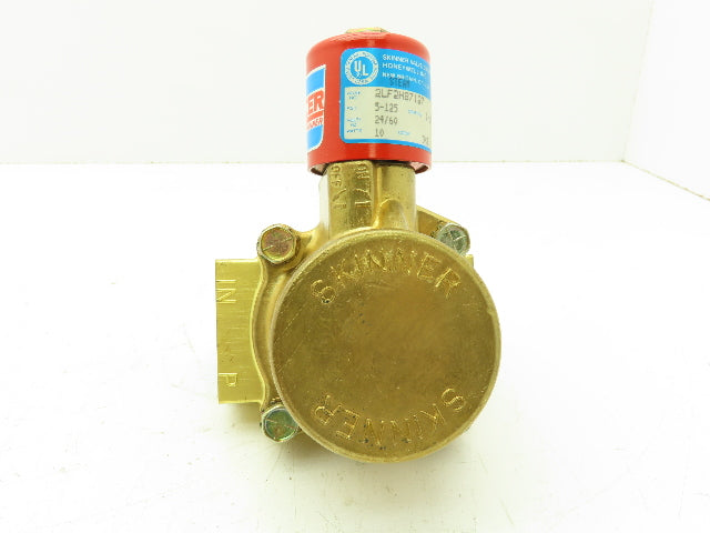 Skinner Lancer 2LF2HB7127 Brass Solenoid Valve 2-Way NC 125 PSI 1-1/4" NPT Steam