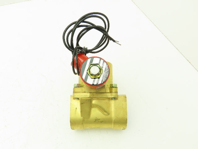 Skinner Lancer 24VAC Brass Solenoid Valve 2-Way NC 125 PSI 1-1/4" NPT Steam