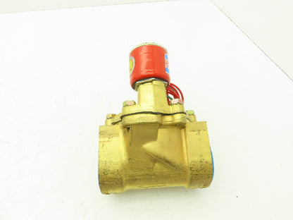 Honeywell Skinner 4LH2LB8127 Brass Solenoid Valve 2-Way NC 120V 125PSI 1-1/2"NPT