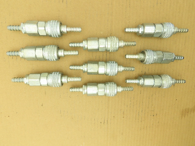 Aro Pneumatic Air Quick Connector 9/16" OD Full Bore Barb MS Ser Lot of 9