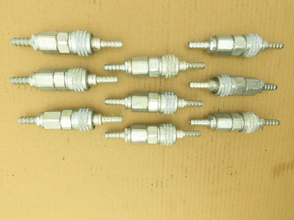 Aro Pneumatic Air Quick Connector 9/16" OD Full Bore Barb MS Ser Lot of 9