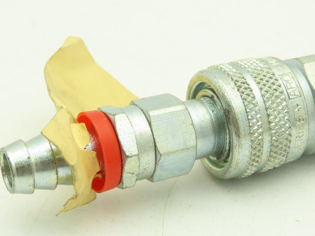 Aro Pneumatic Air Quick Connector 9/16" OD Full Bore 1/2" Barb TF Ser Lot of 7