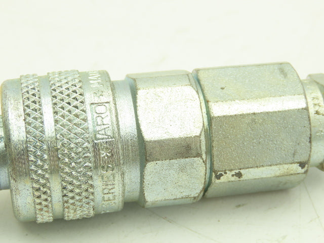 Aro Pneumatic Air Quick Connector 9/16" OD Full Bore 1/2" Barb TF Ser Lot of 7