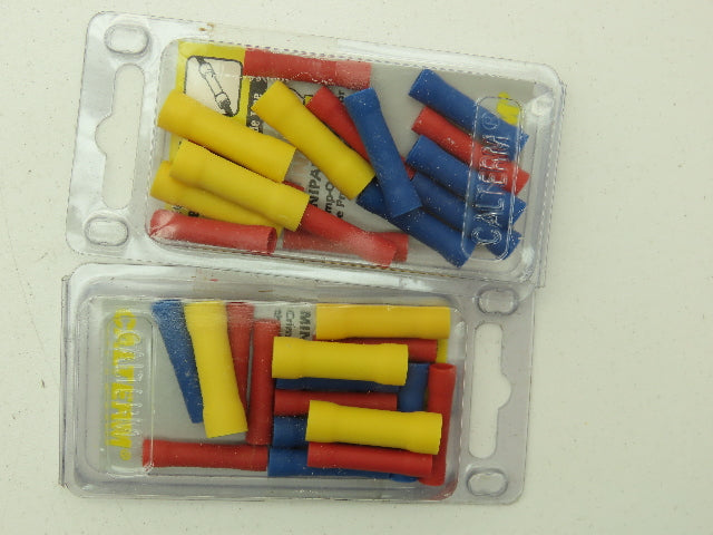 Calterm 16 Piece Butt Connector Assorted Sizes 22-10 AWG Lot of 170