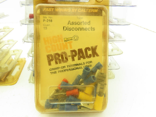 Calterm 22180 Assorted Disconnects Crimp On Terminals Male Female Lot of 50