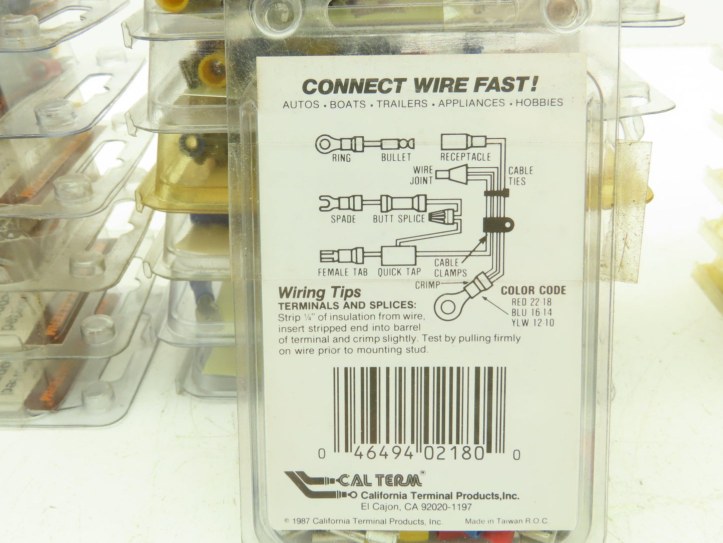 Calterm 22180 Assorted Disconnects Crimp On Terminals Male Female Lot of 50