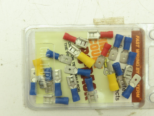 Calterm 22180 Assorted Disconnects Crimp On Terminals Male Female Lot of 50
