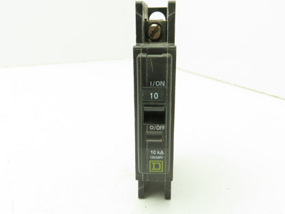 Square D Series 3 Mini Circuit Breaker 10A 1-Pole 120/240V DIN Rail  Lot of 8