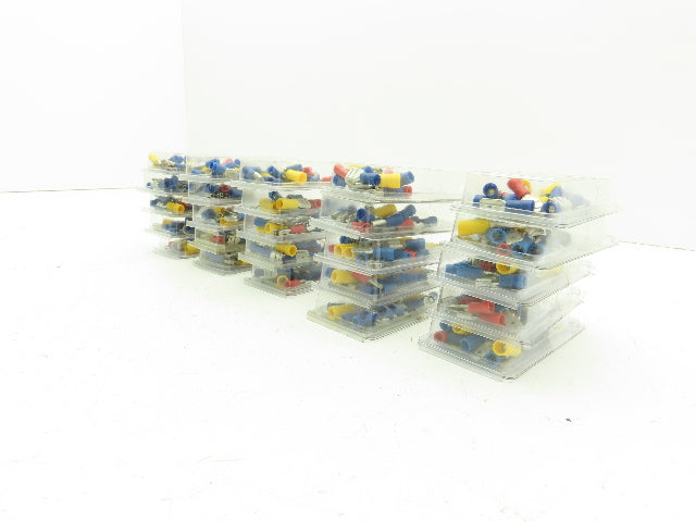 Calterm 18 Count 22-10 Awg Disconnects Crimp On Terminals Male Female Lot of 25