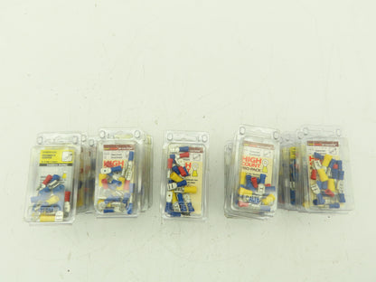 Calterm 18 Count 22-10 Awg Disconnects Crimp On Terminals Male Female Lot of 25