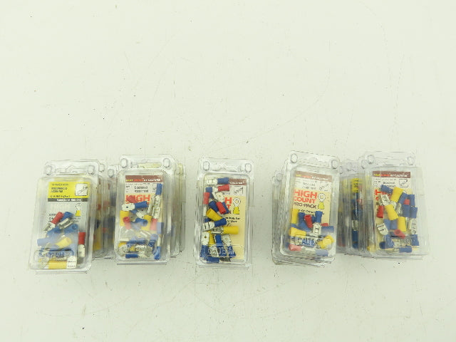 Calterm 18 Count 22-10 Awg Disconnects Crimp On Terminals Male Female Lot of 25