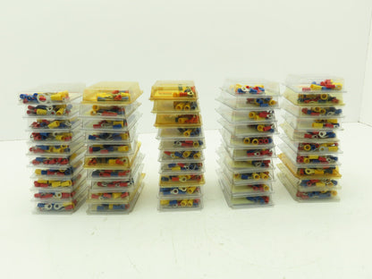 Calterm 20 Count Crimp Ring Terminal Assortment Eyelet Lot of 50