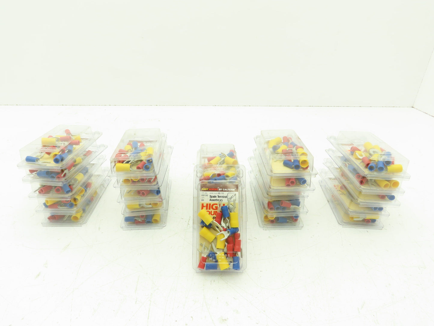 Calterm 20 Count Spade Fork Terminal Assortment Wire Crimp Lot of 25