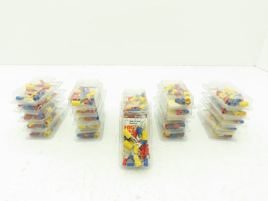 Calterm 20 Count Spade Fork Terminal Assortment Wire Crimp Lot of 25